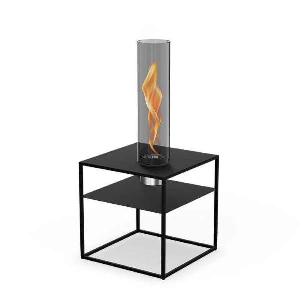 Höfats FIRE FRAME Lounge-Tisch mit SPIN Air 1200 Einbau all black